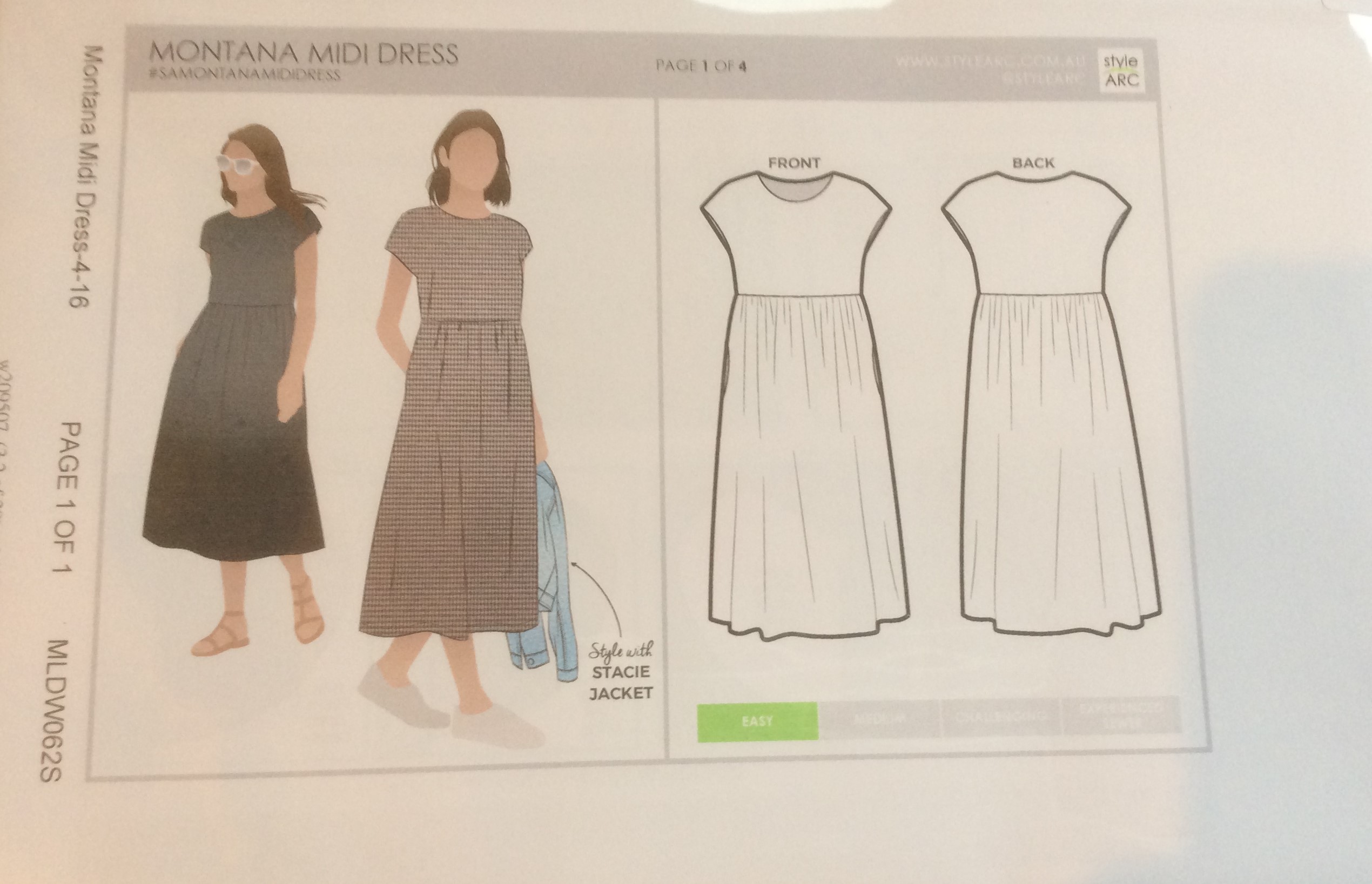 Style Arc Sewing Pattern - Montana Midi Dress (Sizes 18-30) : :  Home