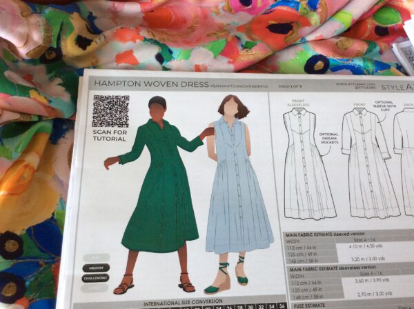 STYLE ARC HAMPTON WOVEN DRESS  10-22 - Image 3