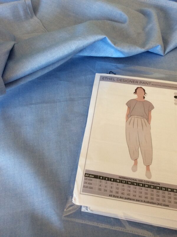 COTTON CHAMBRAY  BLUE