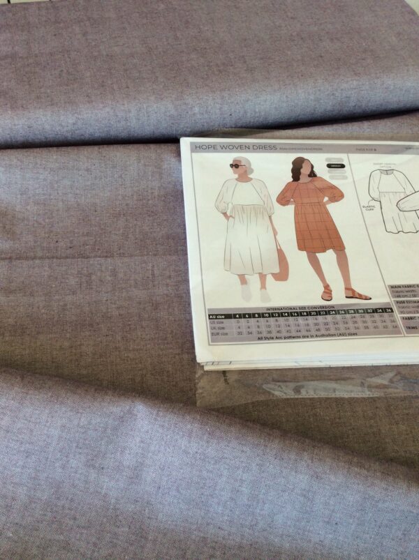 COTTON CHAMBRAY  PLUM