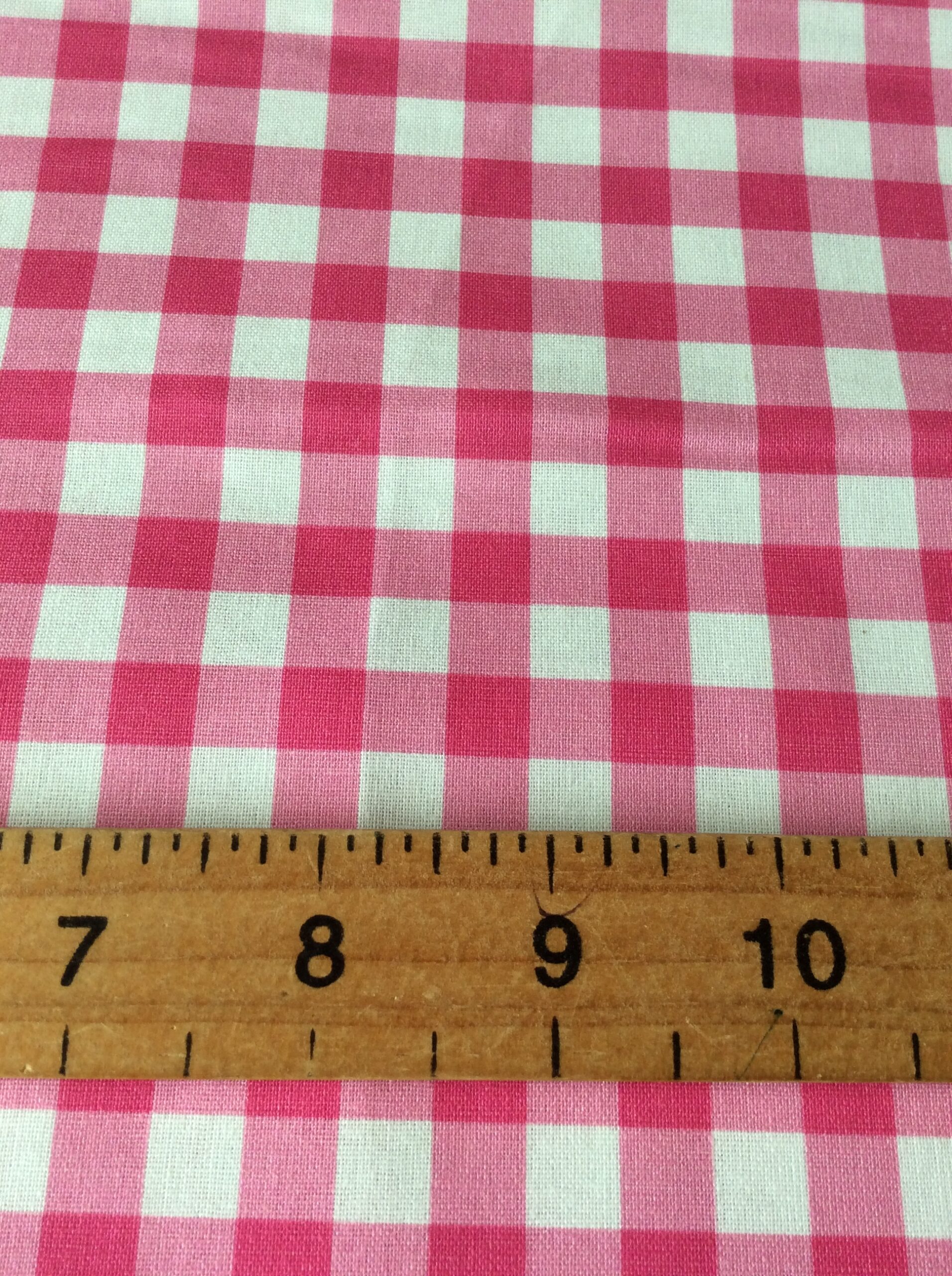 GINGHAM 6MM FUSHIA