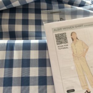 GINGHAM  3/4 INCH   DENIM